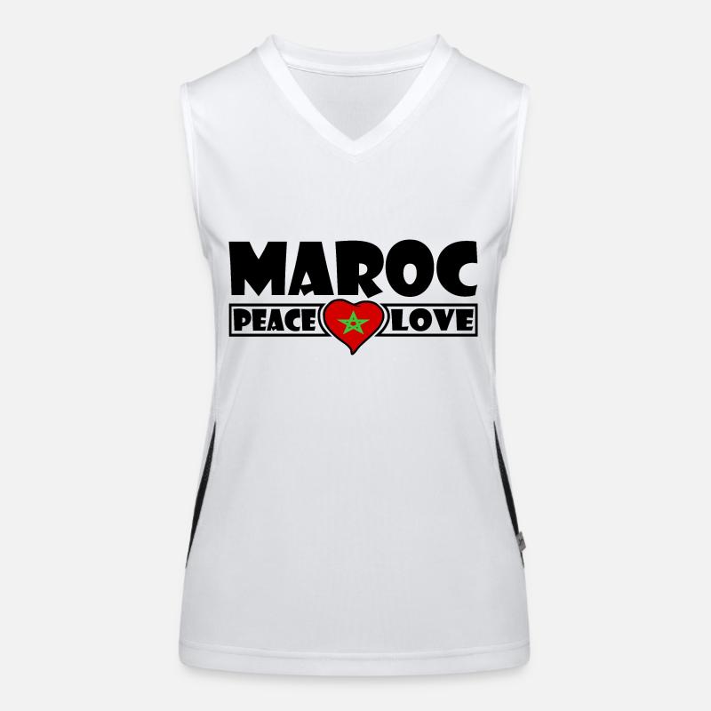 Marokko Funktionelles Kontrast-Tank Top für Frauen