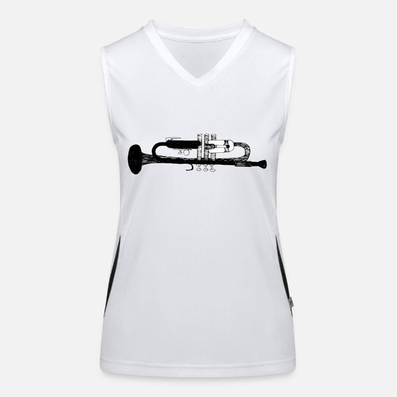 Trompete Funktionelles Kontrast-Tank Top für Frauen