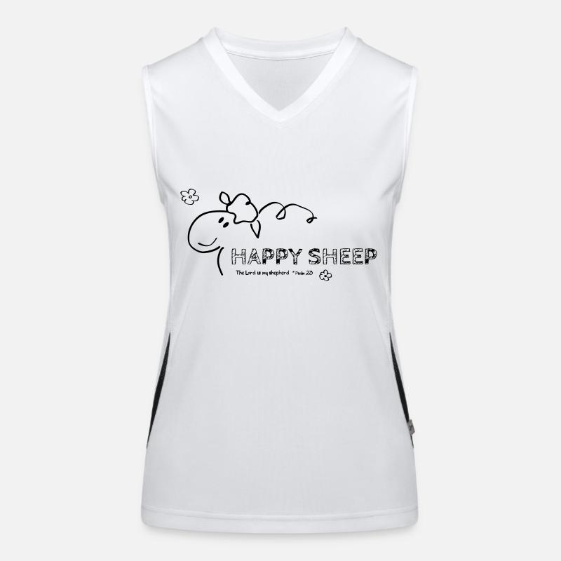 Mouton heureux Débardeur respirant contrasté Femme