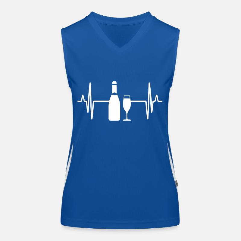 Red wine pulse Women's Functional Contrast Tank Top