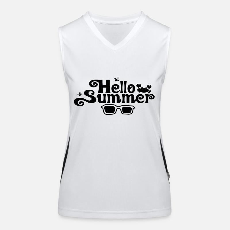 Hello Summer Funktionelles Kontrast-Tank Top für Frauen
