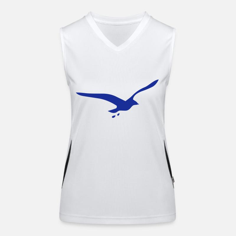 Möwe Funktionelles Kontrast-Tank Top für Frauen