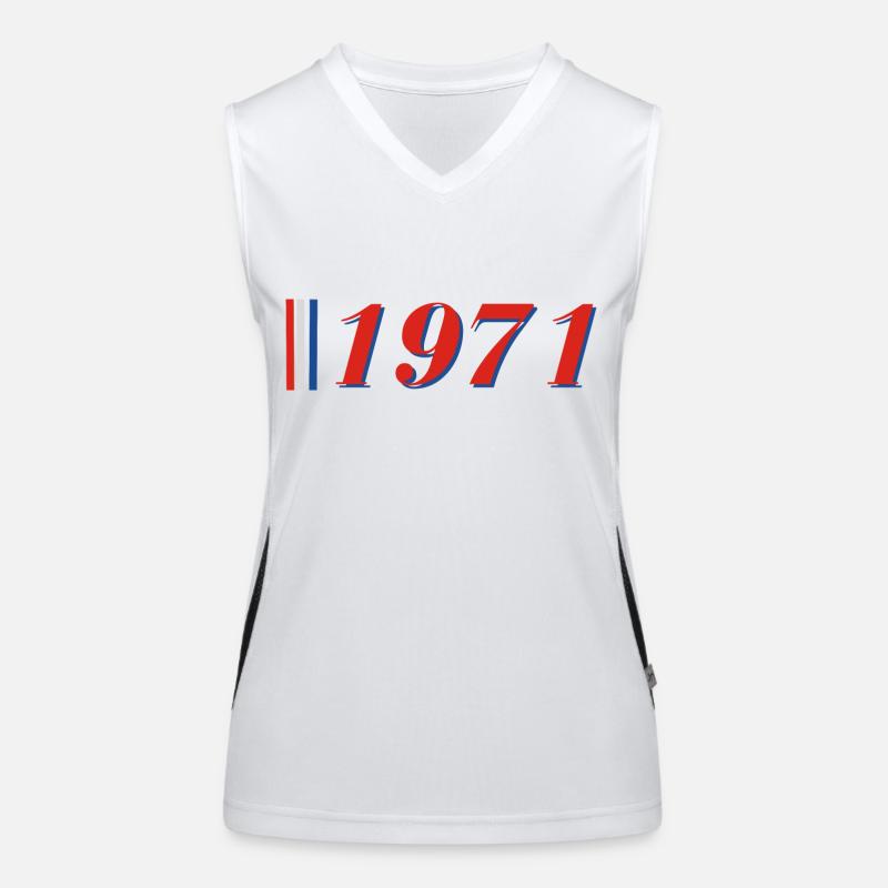 Année 1971 Débardeur respirant contrasté Femme