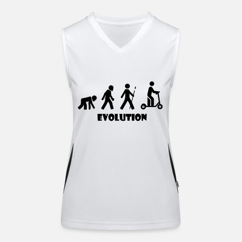 E-Scooter Roller Scooter Débardeur respirant contrasté Femme