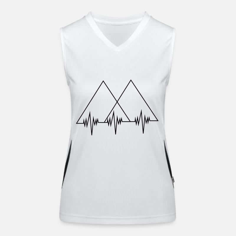 Heartbeat - Double Triangle - Mountain - (2) Women's Functional Contrast Tank Top