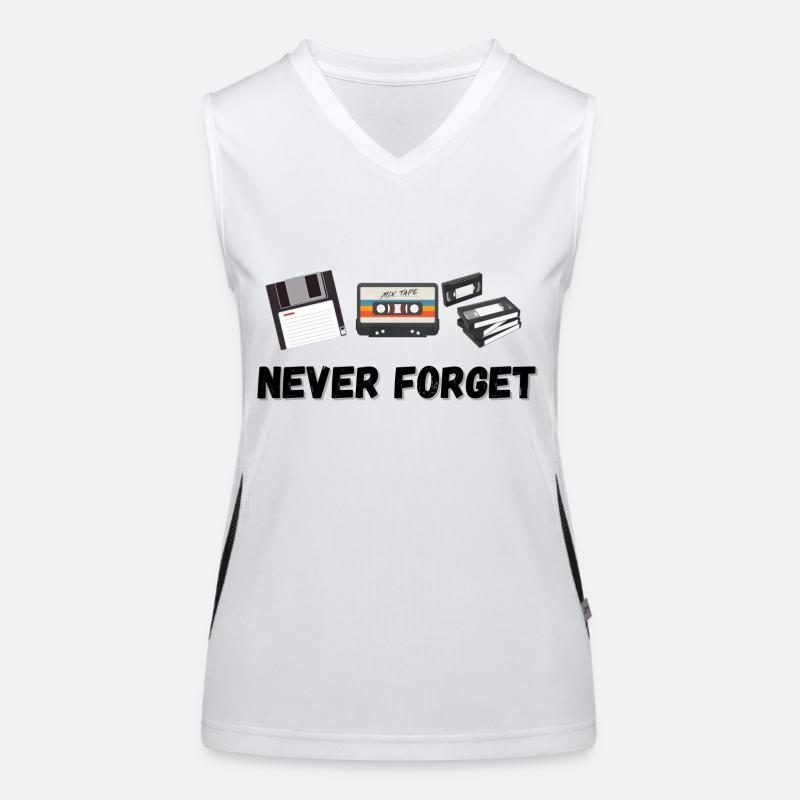 Never Forget Funktionelles Kontrast-Tank Top für Frauen