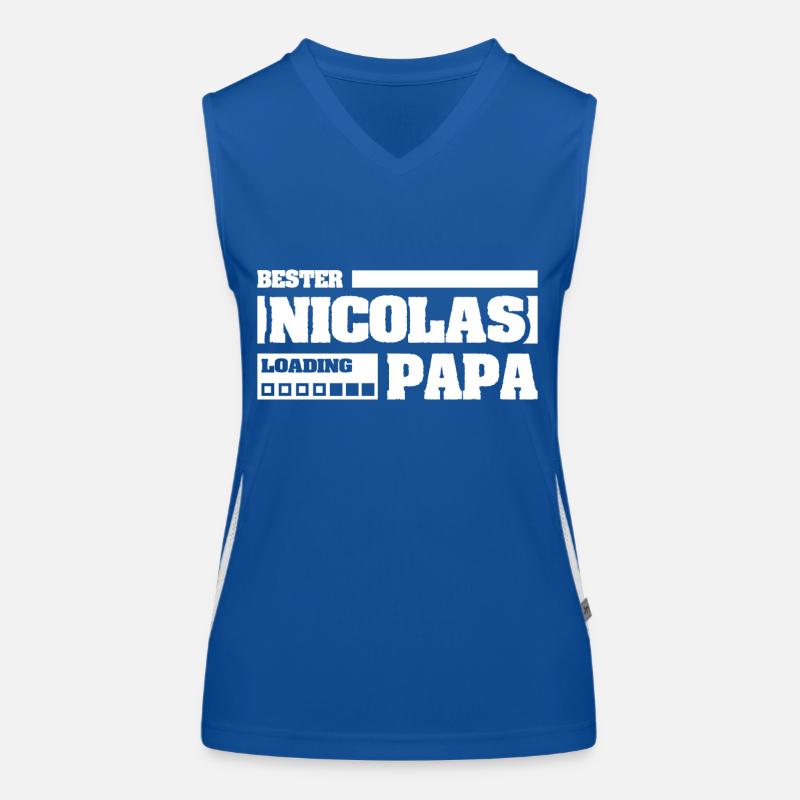 First name Nicolas Women's Functional Contrast Tank Top