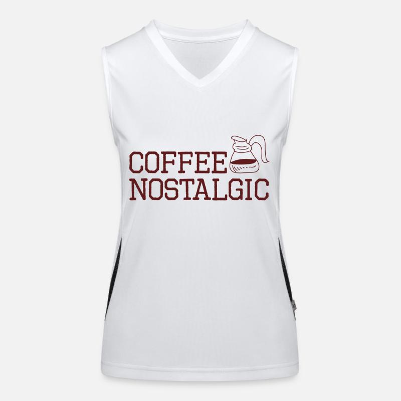 Coffee lover nostalgic Women's Functional Contrast Tank Top