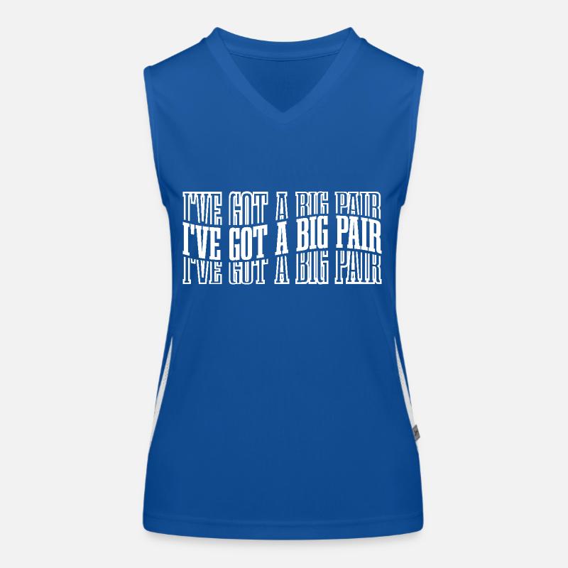 I've Got A Big Pair 8 Funktionelles Kontrast-Tank Top für Frauen