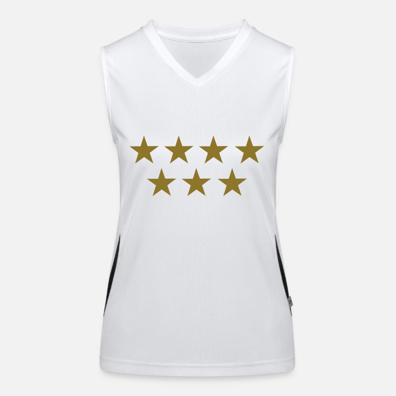 Sterne Funktionelles Kontrast-Tank Top für Frauen