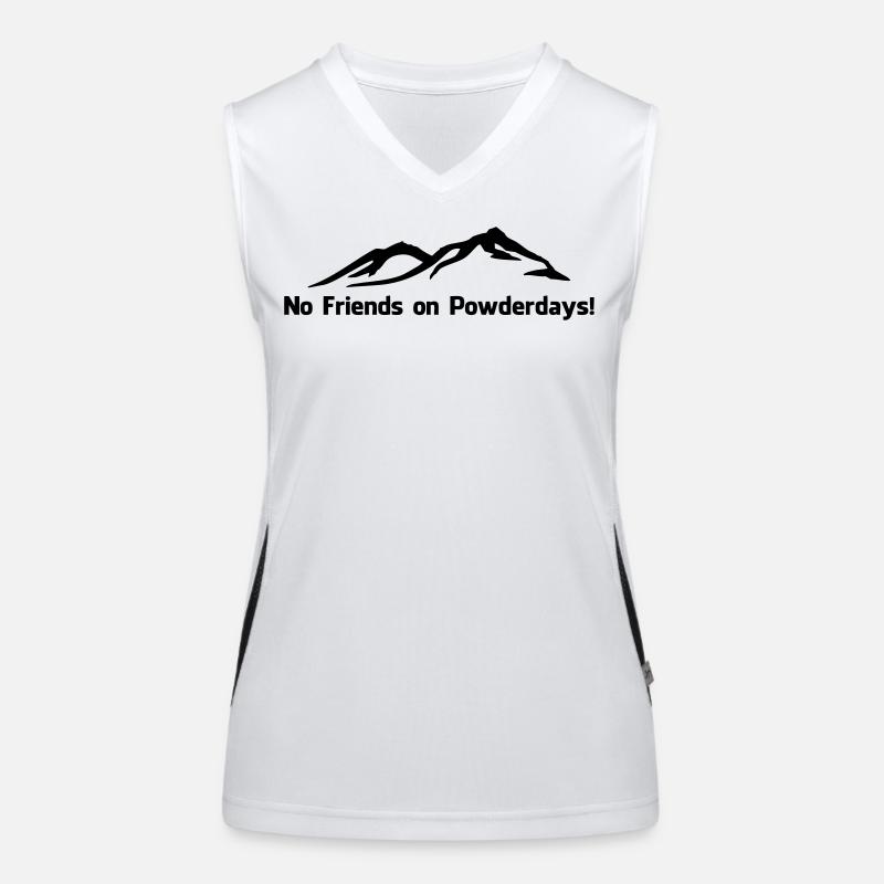 No. friends on Powderdays Women's Functional Contrast Tank Top