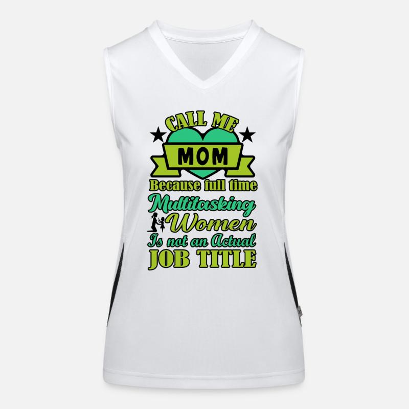 Mutter Multitasking Funktionelles Kontrast-Tank Top für Frauen