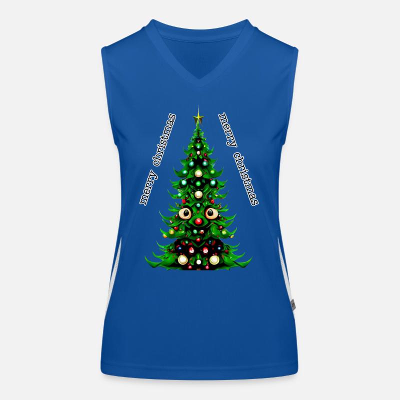 Frohe Weihnachten Funktionelles Kontrast-Tank Top für Frauen