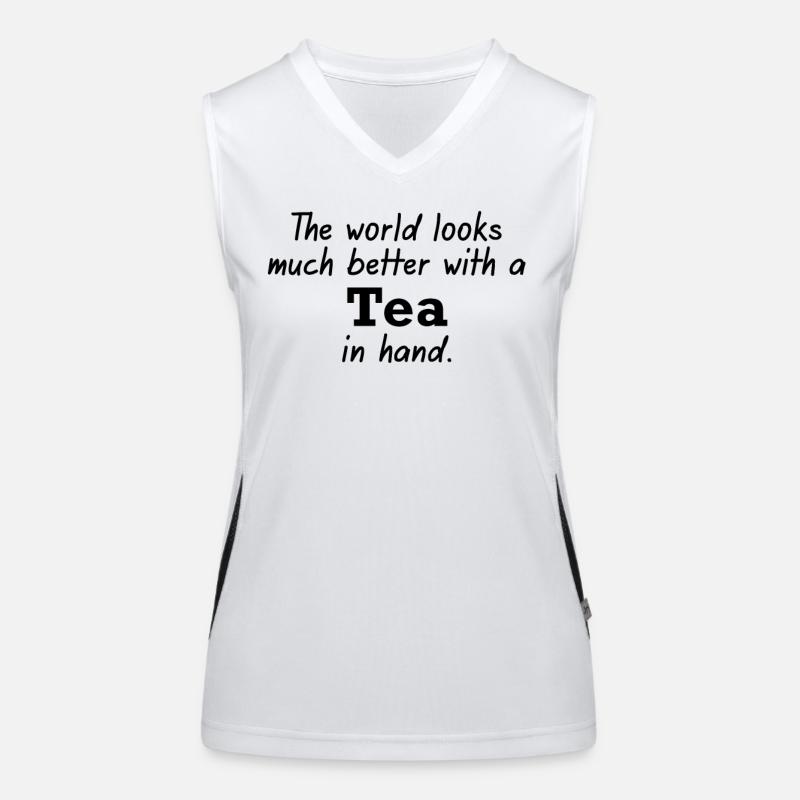 Tea for a better world Women's Functional Contrast Tank Top