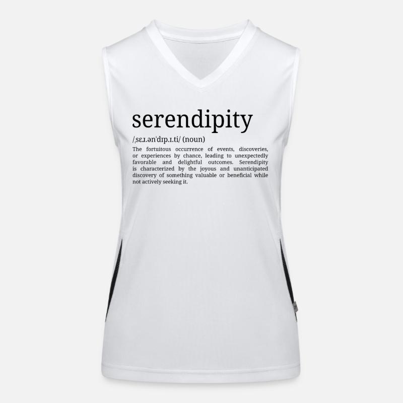 Sérendipité - Définition du dictionnaire Débardeur respirant contrasté Femme