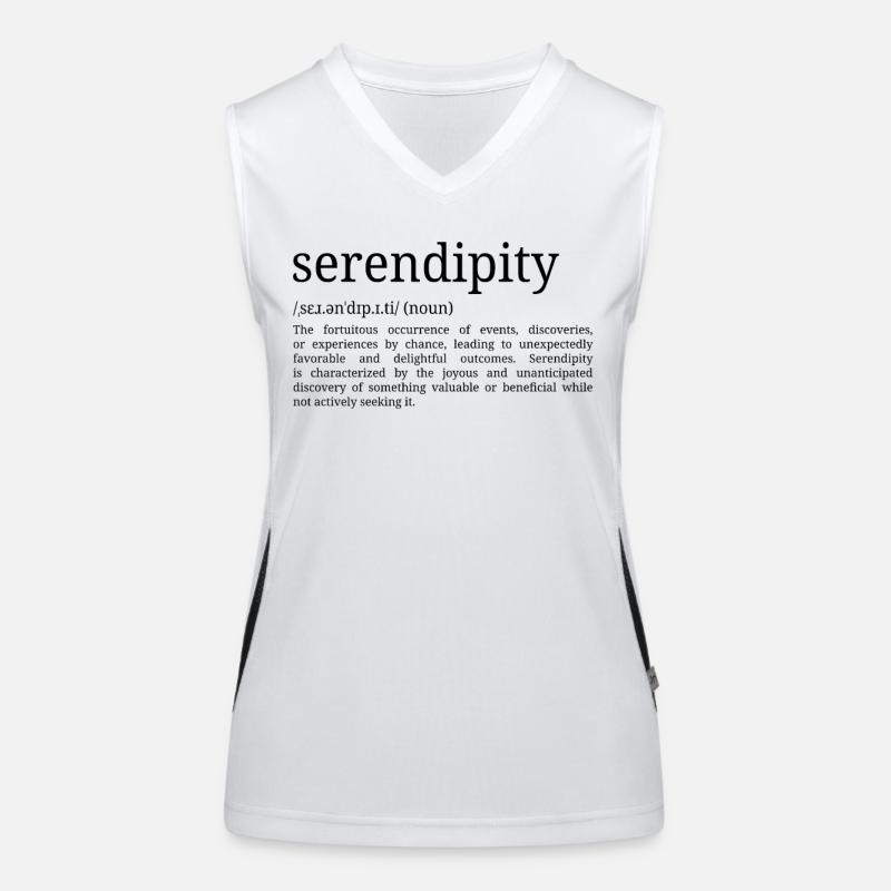 Serendipity - Dictionary Definition Women's Functional Contrast Tank Top