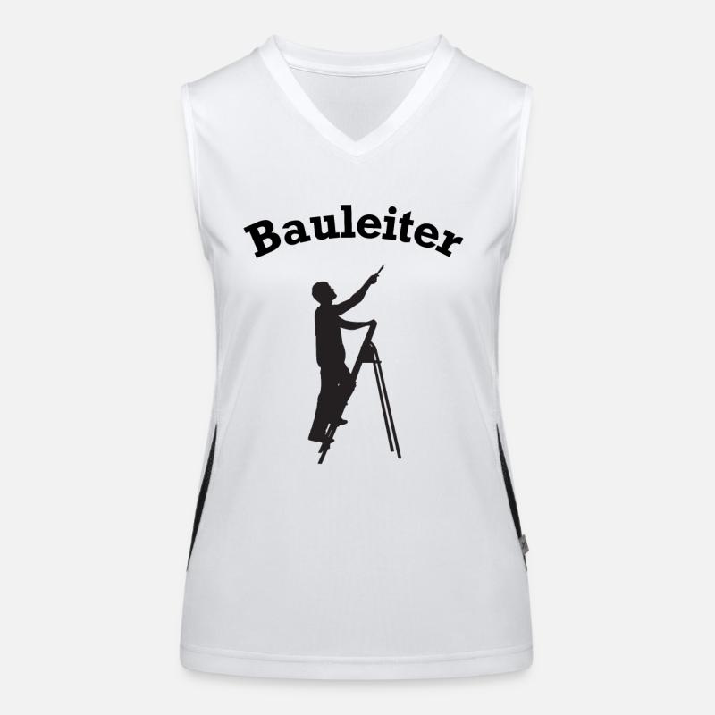 Site Manager Stepladder Construction Site Construction Site Manager Women's Functional Contrast Tank Top