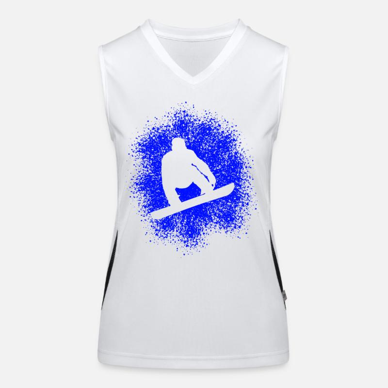Snowboard Wintersprotler Funktionelles Kontrast-Tank Top für Frauen