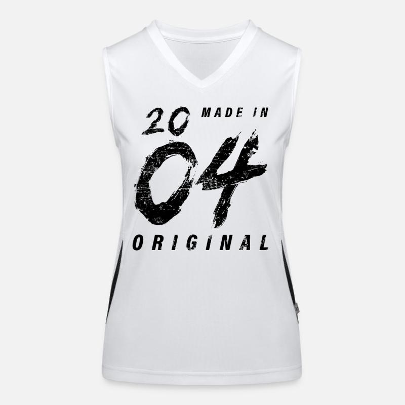 Made In 2004 Original Geburtstag Grunge Distressed Funktionelles Kontrast-Tank Top für Frauen