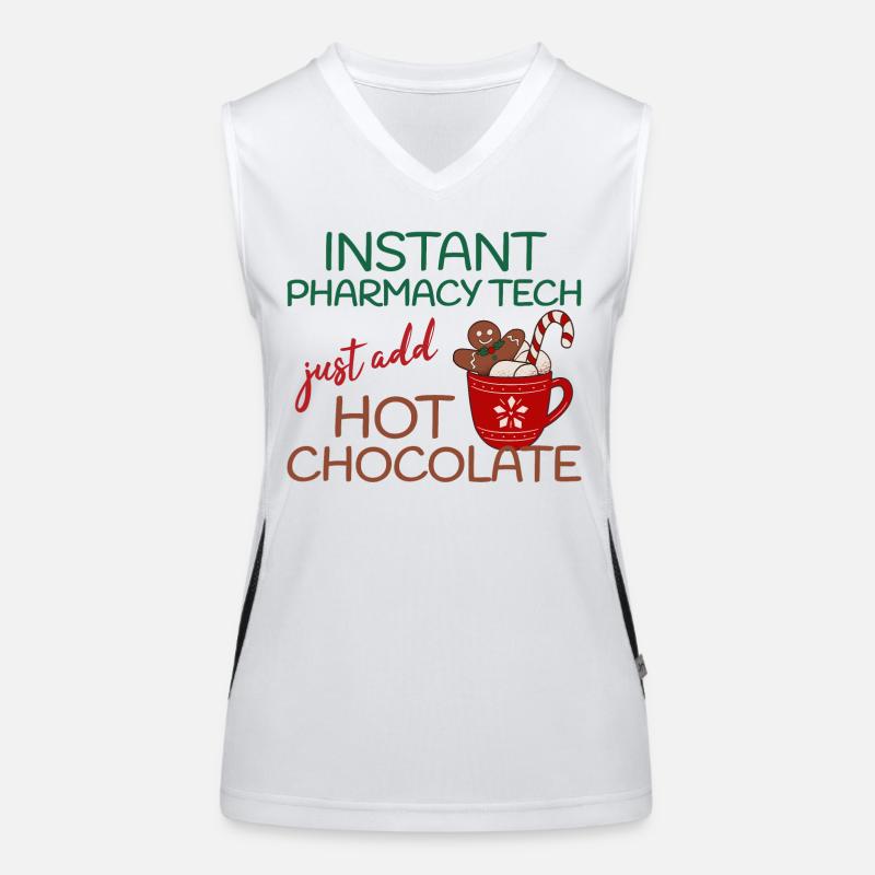 Instant Pharmacy tech hot Chocolate Christmas Women's Functional Contrast Tank Top