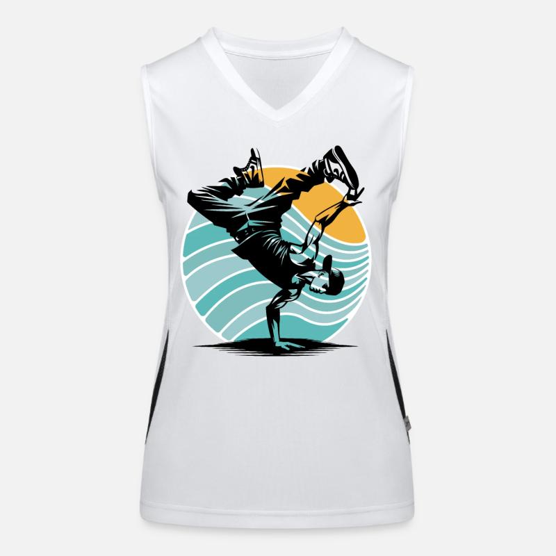 Breakdance Débardeur respirant contrasté Femme