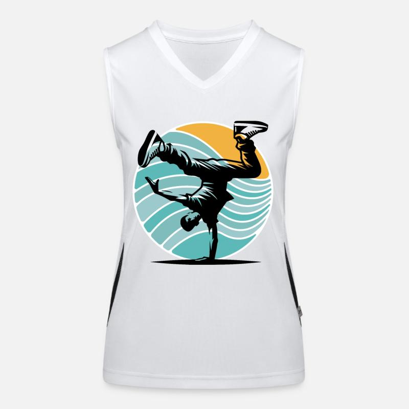 Breakdance Débardeur respirant contrasté Femme