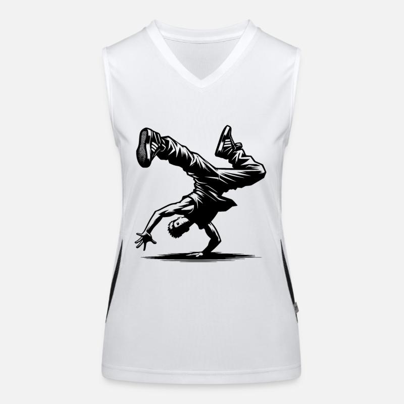 Breakdance Débardeur respirant contrasté Femme