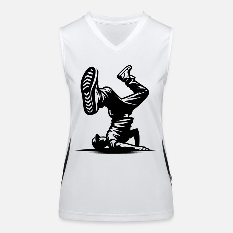 Breakdance Débardeur respirant contrasté Femme