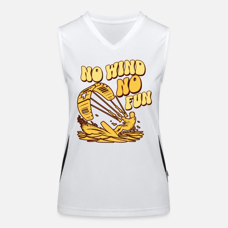 Kitesurf Kitesurfer Kiteboard Débardeur respirant contrasté Femme