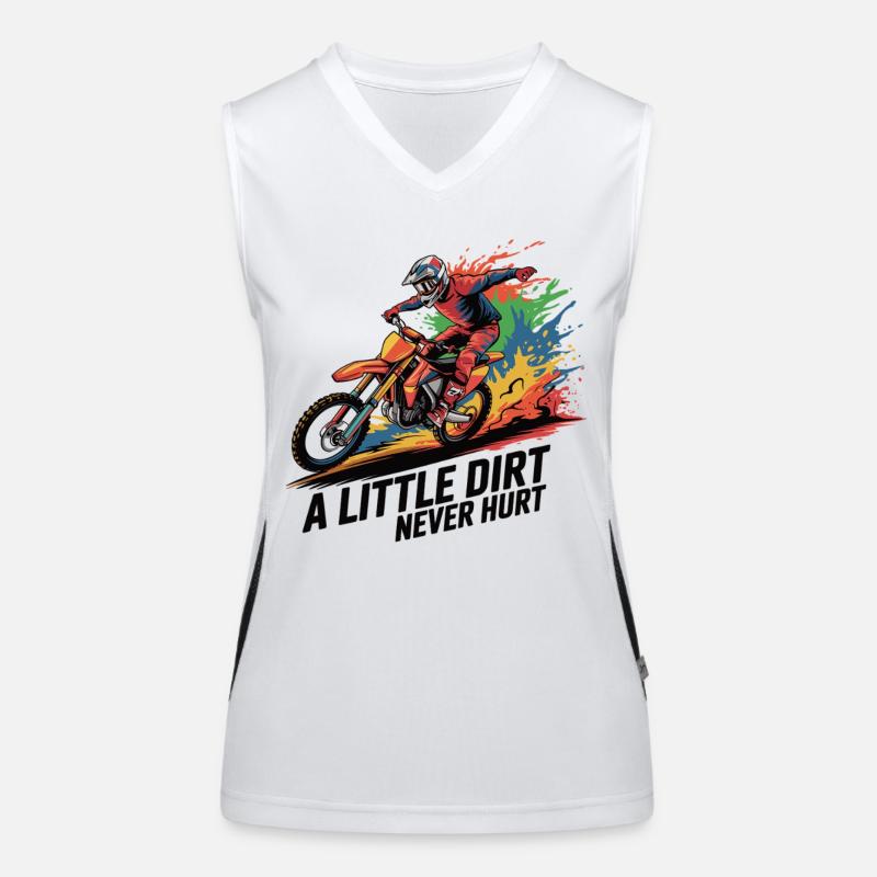 Motocross : Sale passion Débardeur respirant contrasté Femme