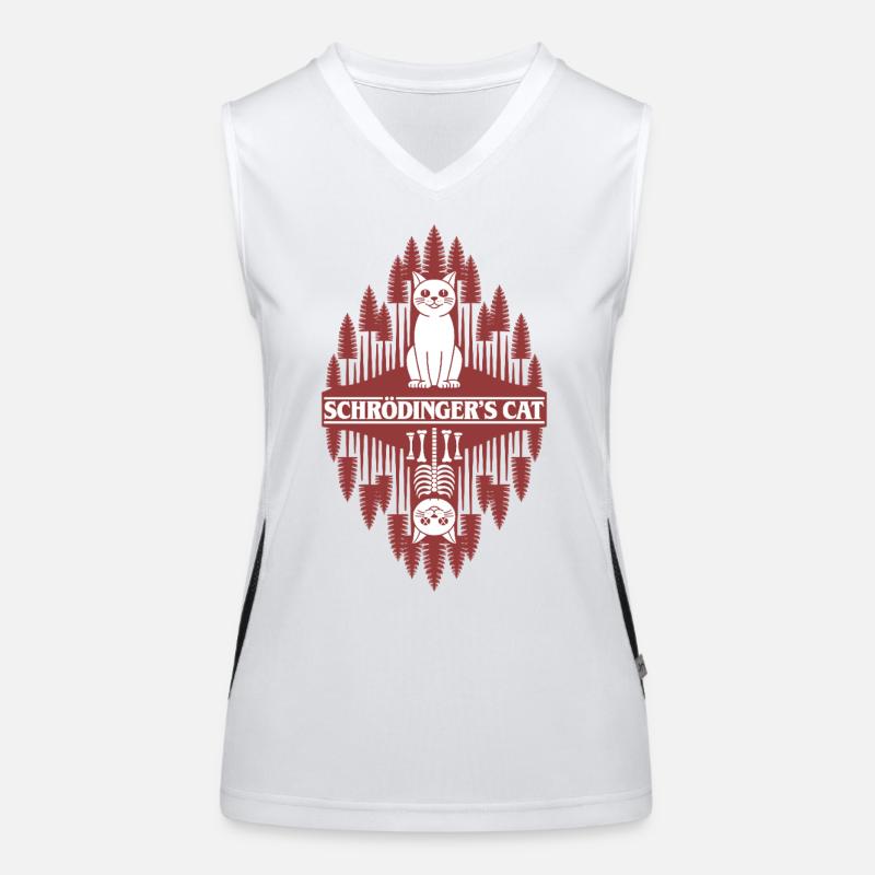 Schroedinger's Cat Strange thing Women's Functional Contrast Tank Top