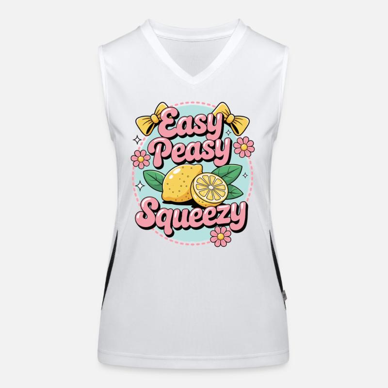 Easy Peasy Squeezy – Chemise Lemon Fun Débardeur respirant contrasté Femme