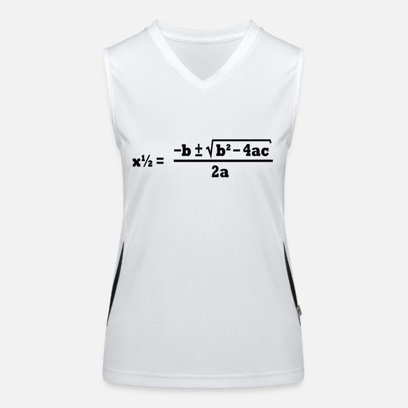 Mathe Funktionelles Kontrast-Tank Top für Frauen