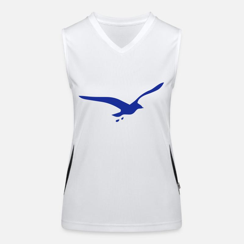 Möwe Funktionelles Kontrast-Tank Top für Frauen