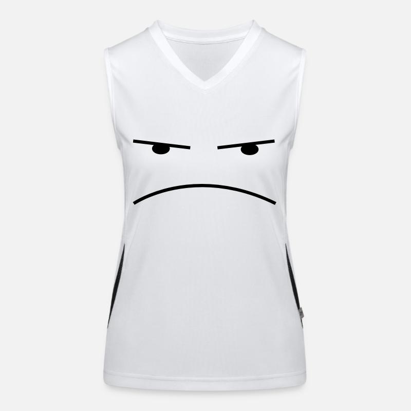 Smiley Sauer Funktionelles Kontrast-Tank Top für Frauen
