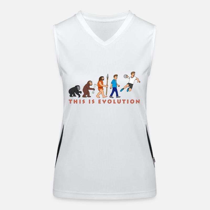 evolution_handball_comic_122012_c Funktionelles Kontrast-Tank Top für Frauen