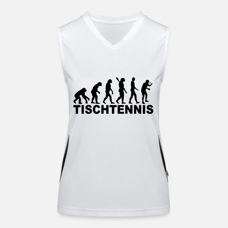 Tischtennis Evolution Funktionelles Kontrast-Tank Top für Frauen