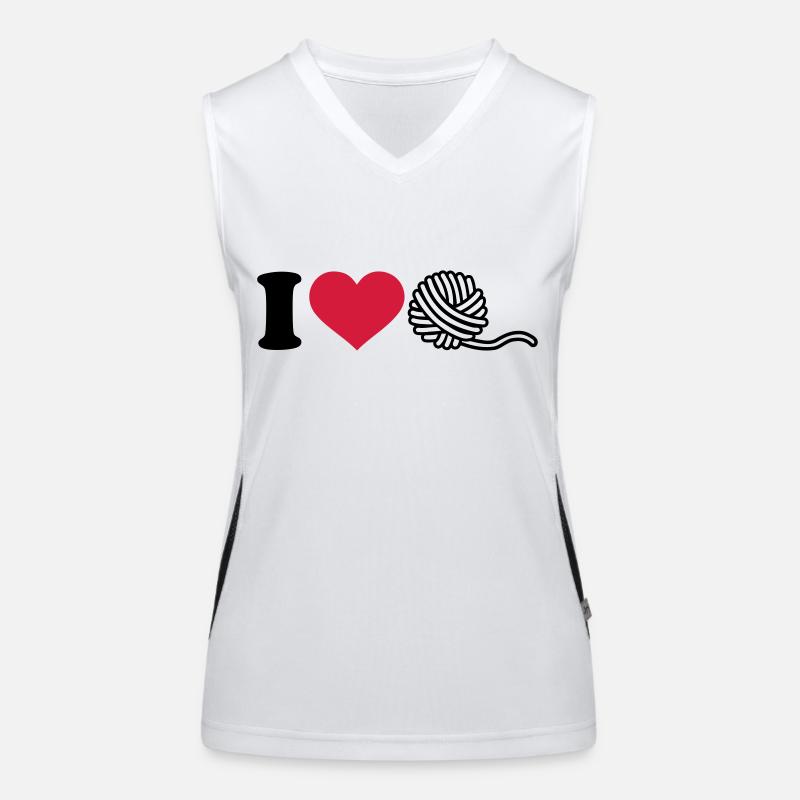 Stricken Funktionelles Kontrast-Tank Top für Frauen