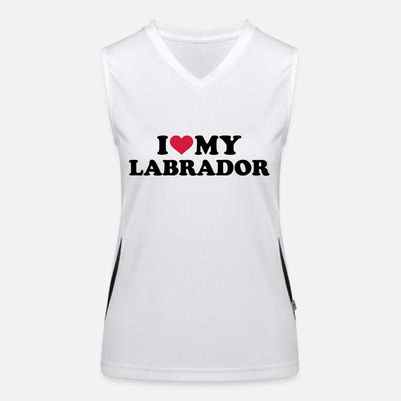 Labrador Funktionelles Kontrast-Tank Top für Frauen