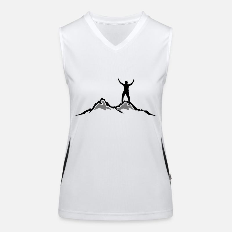 Sport - Berge Wanderer Funktionelles Kontrast-Tank Top für Frauen