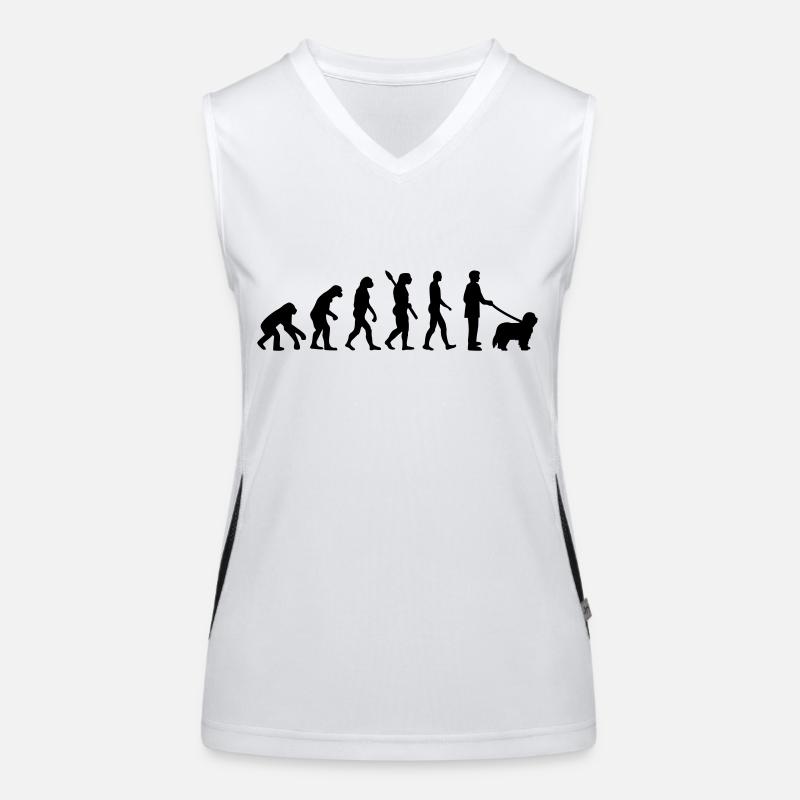Bearded Collie Women's Functional Contrast Tank Top