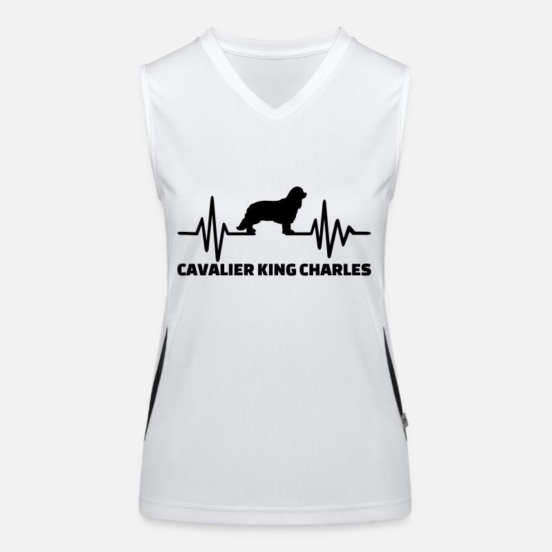 Cavalier King Charles Funktionelles Kontrast-Tank Top für Frauen