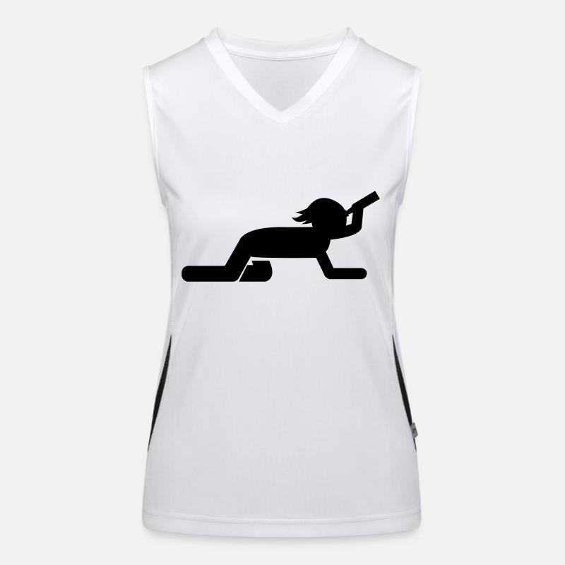 saufen Funktionelles Kontrast-Tank Top für Frauen