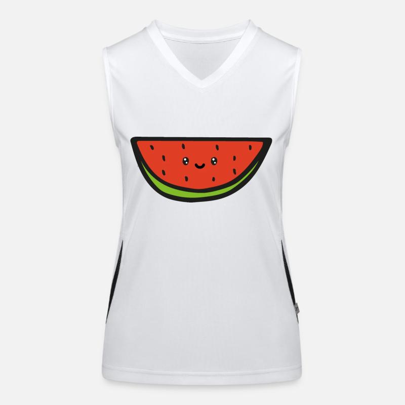 Pastèque Débardeur respirant contrasté Femme