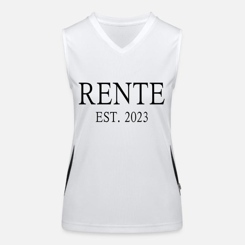 Rente 2023 Rentner Geschenkidee Funktionelles Kontrast-Tank Top für Frauen