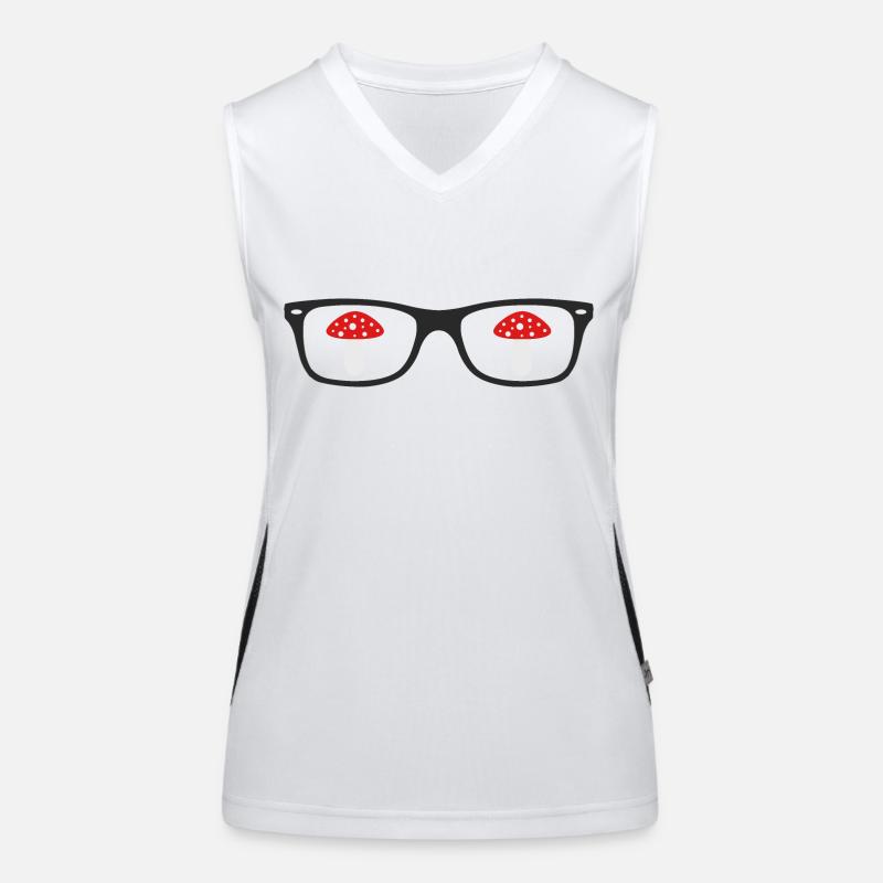 Pilz Brille Funktionelles Kontrast-Tank Top für Frauen