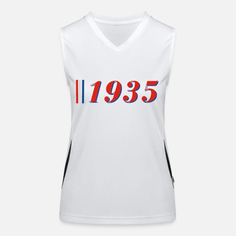 Année 1935 Débardeur respirant contrasté Femme