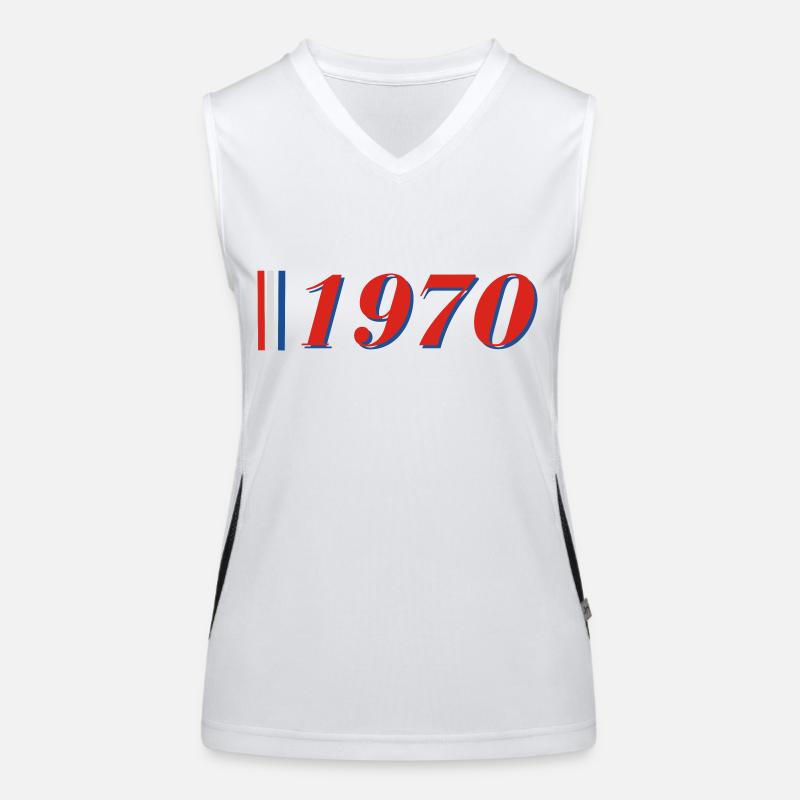 Année 1970 Débardeur respirant contrasté Femme