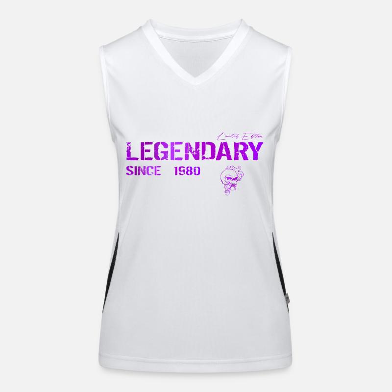 Legendary since 1980 Gift Women's Functional Contrast Tank Top