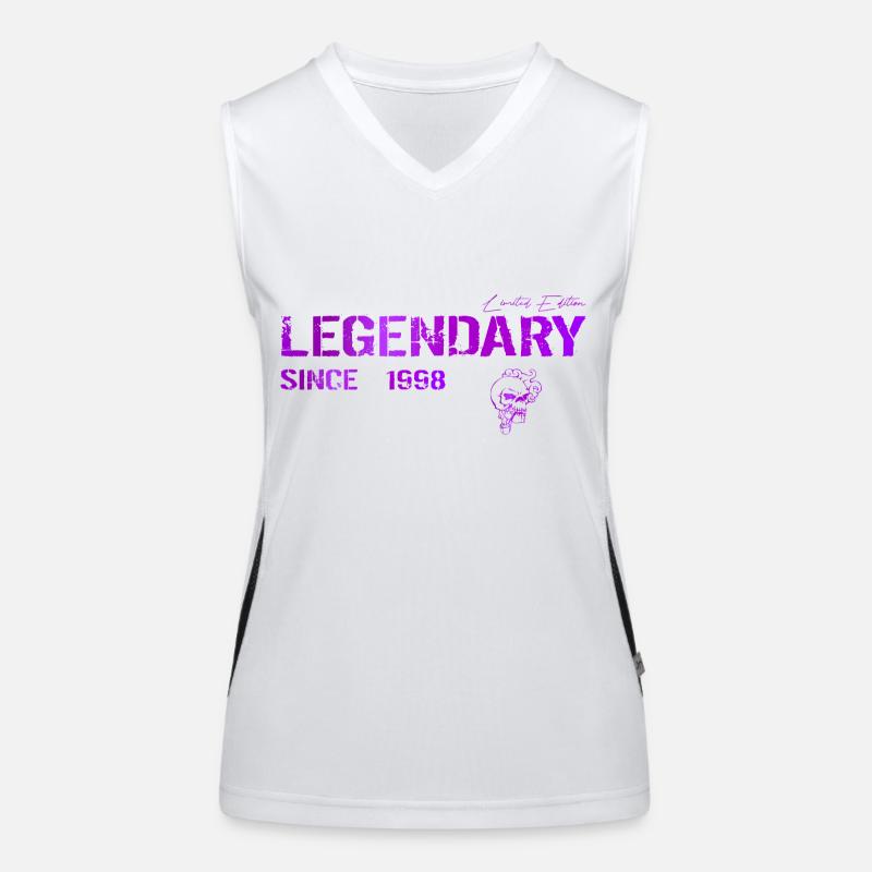 Legendary since 1998 Geschenk Funktionelles Kontrast-Tank Top für Frauen